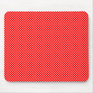 Net Pattern Red with White Mouse Pad