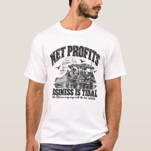 Net Profits Business Is Tidal Black Ink T-Shirt