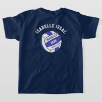 Netball blue white out team player T-Shirt