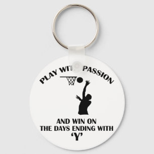 netball design key ring