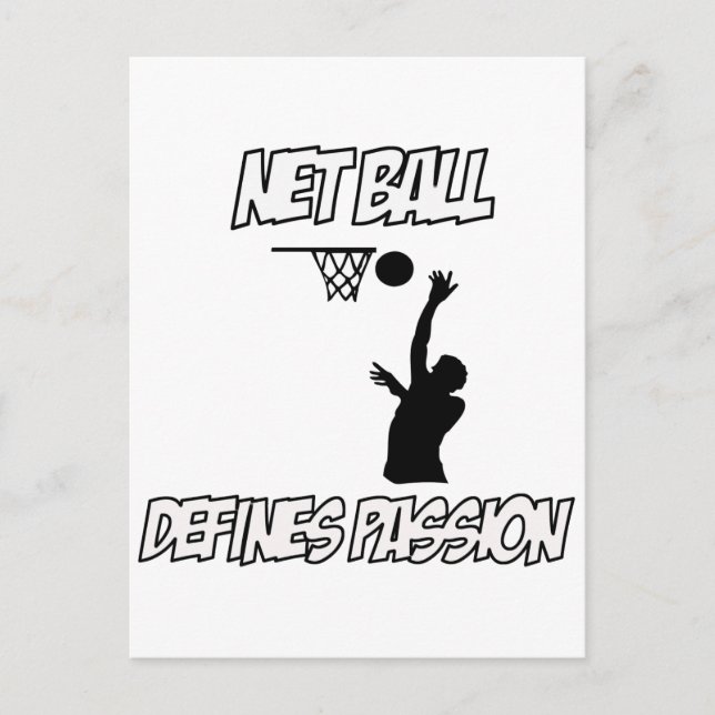 netball designs postcard (Front)