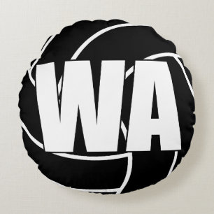 Netball Players - Wing Attack - WA Round Cushion