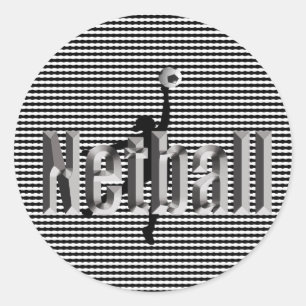 Netball The Game, Round Stickers