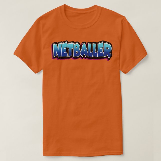 Netballer Netballing T-Shirt (Design Front)