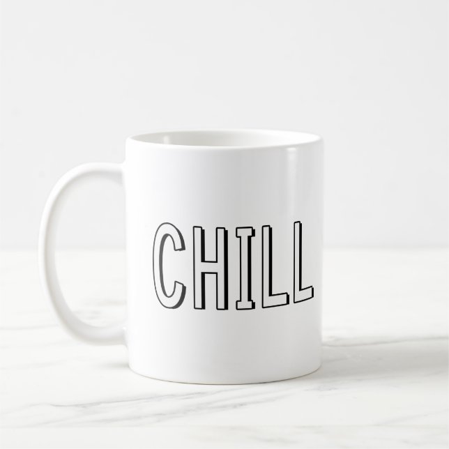 Netflix and Chill funny saying  Coffee Mug (Left)