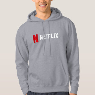 Netflix Logo T-Shirt – Bold Red 'N' Streaming Fan  Hoodie
