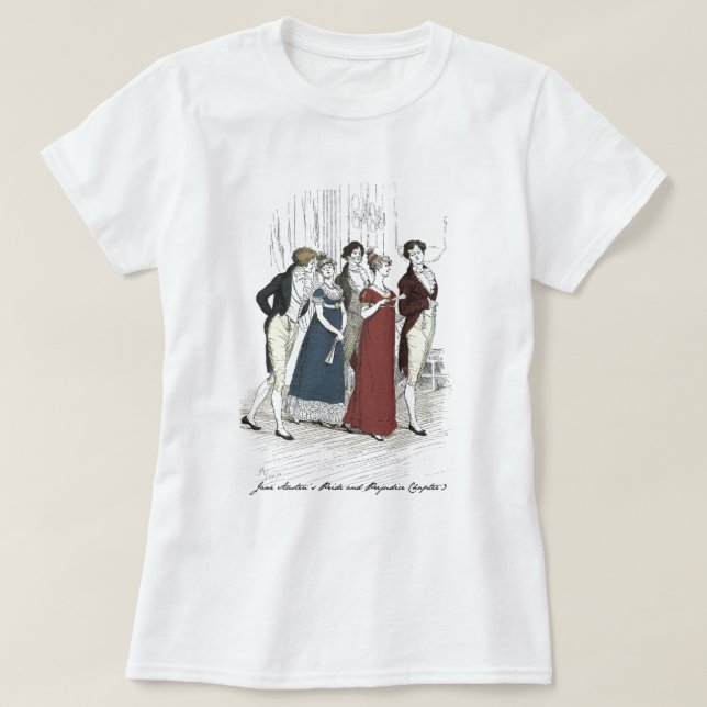 Netherfield Party Arrives  - Pride & Prejudice T-Shirt (Design Front)