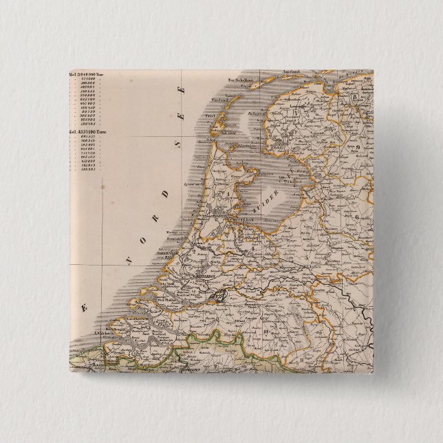 Netherland, Belgium 15 Cm Square Badge (Front)