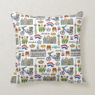Netherland Doodle Pattern Cushion