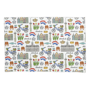 Netherland Doodle Pattern Pillowcase