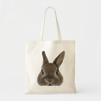 Netherland Dwarf rabbit Original painting by miart Tote Bag