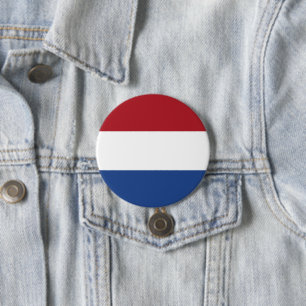 Netherland flag 7.5 cm round badge