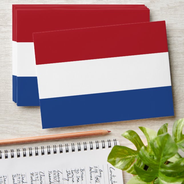 Netherland flag envelope (Stacked)