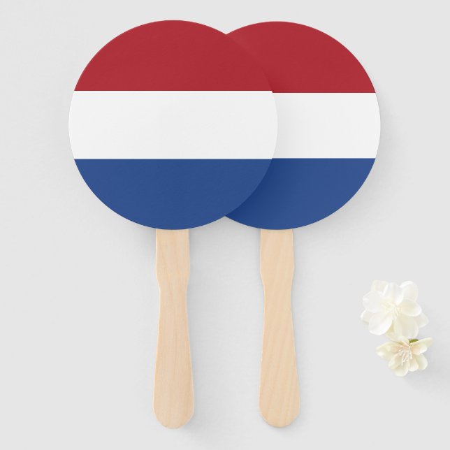 Netherland flag hand fan (Front and Back)