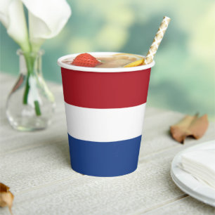 Netherland flag paper cups