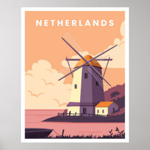 Netherland Travel Poster