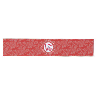 Netherlander Red LOVE Flag Personalised Medium Table Runner
