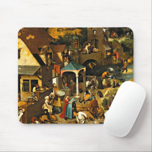 Netherlandish Proverbs, by Pieter Bruegel, Mouse Pad
