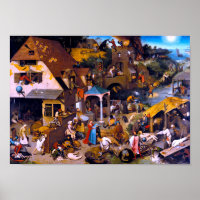 Netherlandish Proverbs, Pieter Bruegel the Elder