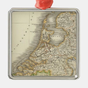 Netherlands 2 metal tree decoration