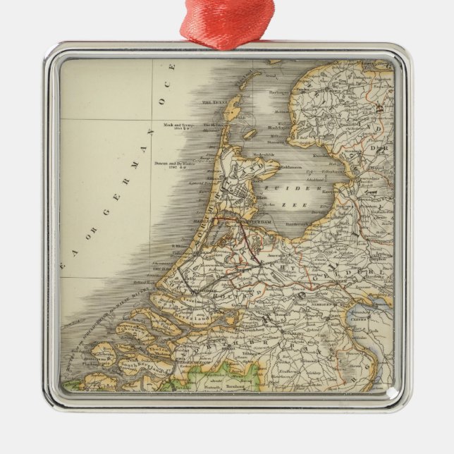 Netherlands 2 metal tree decoration (Front)