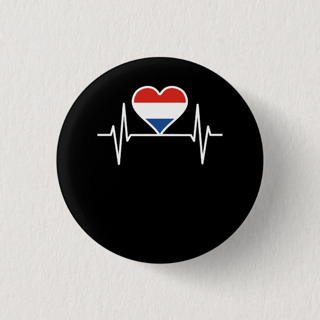 Netherlands 3 Cm Round Badge (Front)