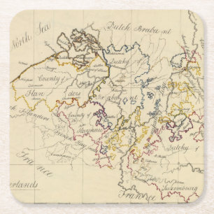 Netherlands 3 square paper coaster