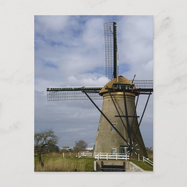 Netherlands (aka Holland), Kinderdijk. 19 Postcard (Front)