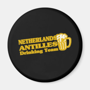 Netherlands Antilles Drinking Team Magnet