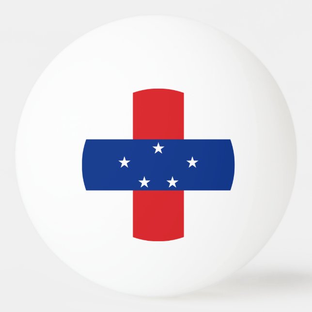 Netherlands Antilles Flag Ping Pong Ball (Front)