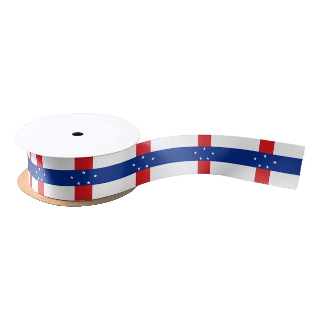 Netherlands Antilles Flag Satin Ribbon (Spool)
