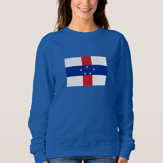 Netherlands Antilles Flag Sweatshirt (Front)