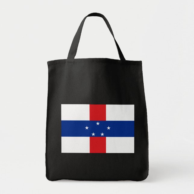 Netherlands Antilles Flag Tote Bag (Front)