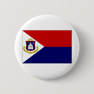 Netherlands Antilles St Maarten Flag 6 Cm Round Badge