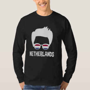 Netherlands Boy Dutch Flag Sunglasses Holland T-Shirt