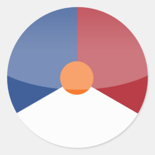 netherlands classic round sticker