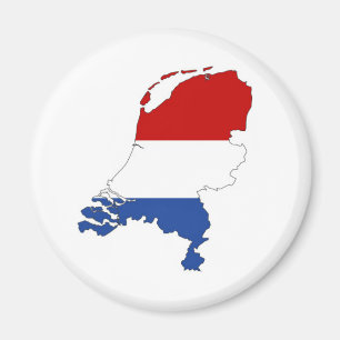 netherlands country flag map shape dutch magnet