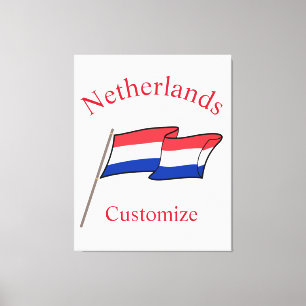 Netherlands Country Flag Thunder_Cove Canvas Print