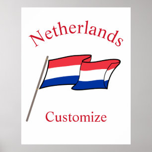 Netherlands Country Flag Thunder_Cove Poster