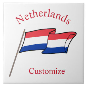 Netherlands Country Flag Thunder_Cove Tile
