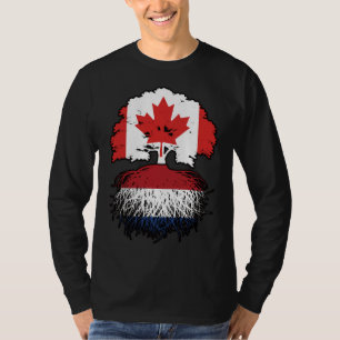 Netherlands Dutch Canadian Canada Tree Roots Flag T-Shirt