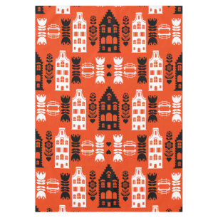 Netherlands Dutch Folk Art Print Tablecloth