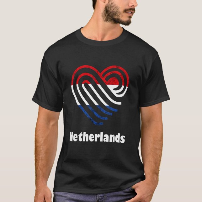 Netherlands Dutch Pride Nederland Flag Dutch Flag  T-Shirt (Front)