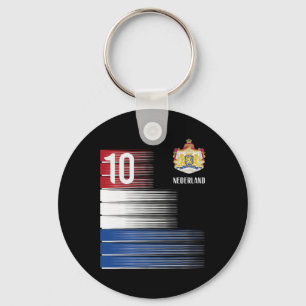 Netherlands Flag 10 Dutch Orange Soccer Men Women  Key Ring