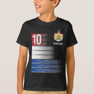 Netherlands Flag 10 Dutch Orange Soccer Men Women T-Shirt