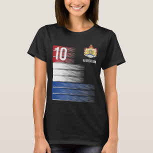 Netherlands Flag 10 Dutch Orange Soccer Men Women T-Shirt