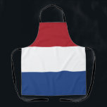 Netherlands Flag Apron<br><div class="desc">Patriotic flag of Netherlands.</div>