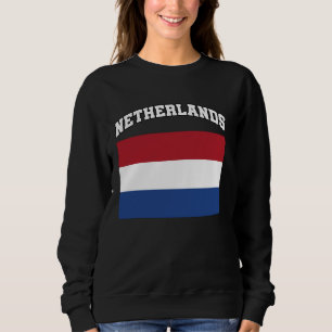 Netherlands Flag Bold Dutch Netherland Origin Souv Sweatshirt