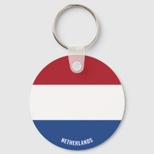 Netherlands Flag Charming Patriotic Key Ring