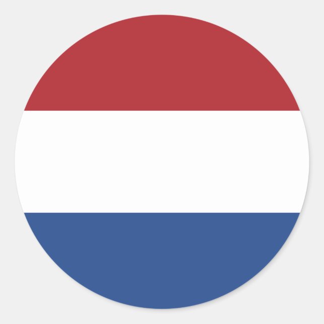 Netherlands Flag Classic Round Sticker (Front)